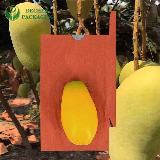 Emballage de fruits, Protection imperméable, sac de couverture en papier pour culture de mangue, enduit de cire